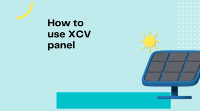 How to Use Xcv Panel